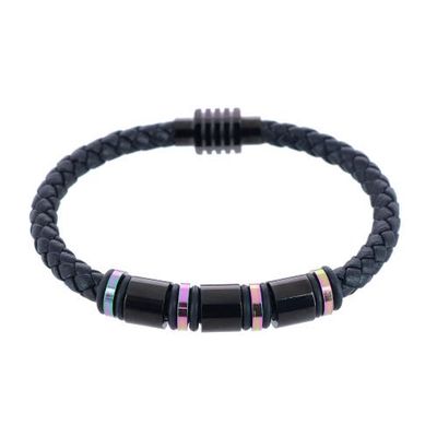 Trafalgar Trafalgar Subtle Color Magnetic Secure Clasp Leather Bracelet 