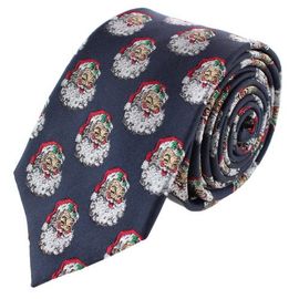 Trafalgar Trafalgar Vintage Cherrio Santa Novelty Silk Necktie