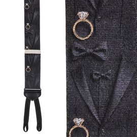 Trafalgar Trafalgar Will You Marry Me Silk Novelty Formal End Suspenders