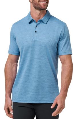 TravisMathew TravisMathew Base Jump Stripe Cotton Blend Polo