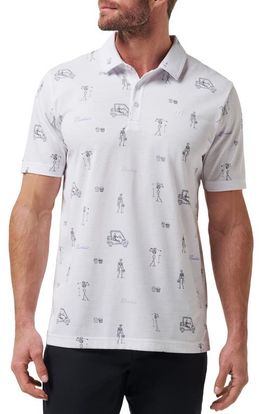 TravisMathew TravisMathew City Skeleton Print Golf Polo