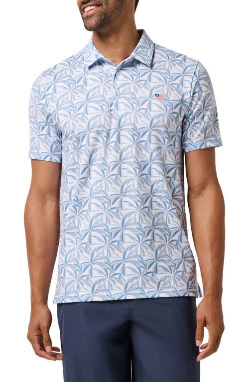 TravisMathew TravisMathew Featherweight Parade Palm Print Performance Polo