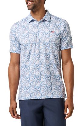 TravisMathew TravisMathew Featherweight Parade Palm Print Performance Polo