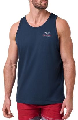 TravisMathew TravisMathew Red White BBQ Cotton Graphic Tank