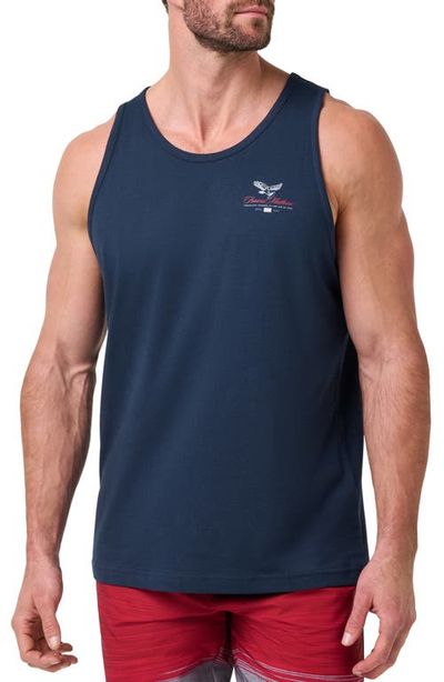 TravisMathew TravisMathew Red White BBQ Cotton Graphic Tank