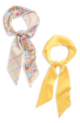 Treasure & Bond Treasure & Bond Assorted 2-Pack Satin Skinny Scarves