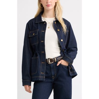 Treasure & Bond Cinched Waist Denim Jacket