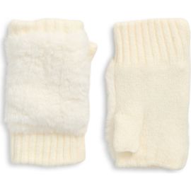 Treasure & Bond Treasure & Bond Faux Fur Fingerless Gloves