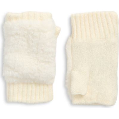 Treasure & Bond Treasure & Bond Faux Fur Fingerless Gloves