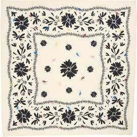 Treasure & Bond Treasure & Bond Floral Embroidered Square Bandana