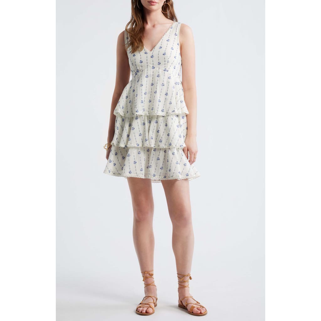 Treasure & Bond Treasure & Bond Floral Tiered Minidress