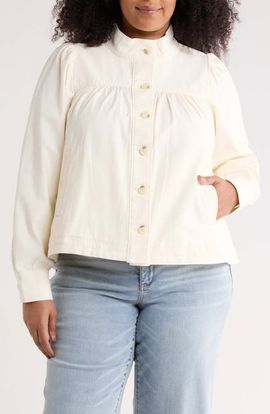 Treasure & Bond Treasure & Bond High Neck Stretch Cotton Twill Jacket