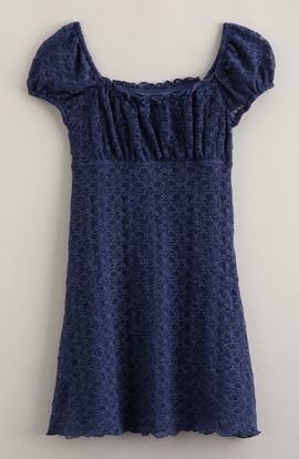 Treasure & Bond Treasure & Bond Kids' Lace Puff Sleeve Dress