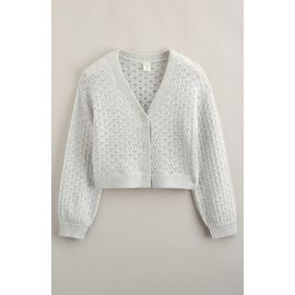 Treasure & Bond Treasure & Bond Kids' Pretty Pointelle Stitch Cardigan