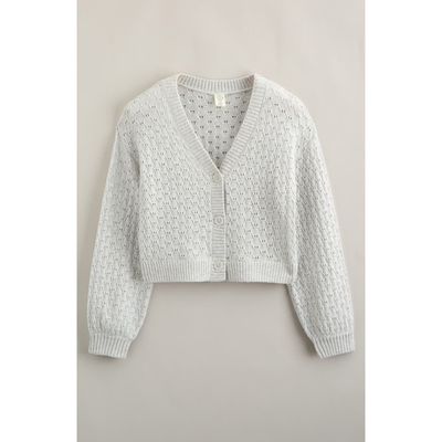 Treasure & Bond Treasure & Bond Kids' Pretty Pointelle Stitch Cardigan