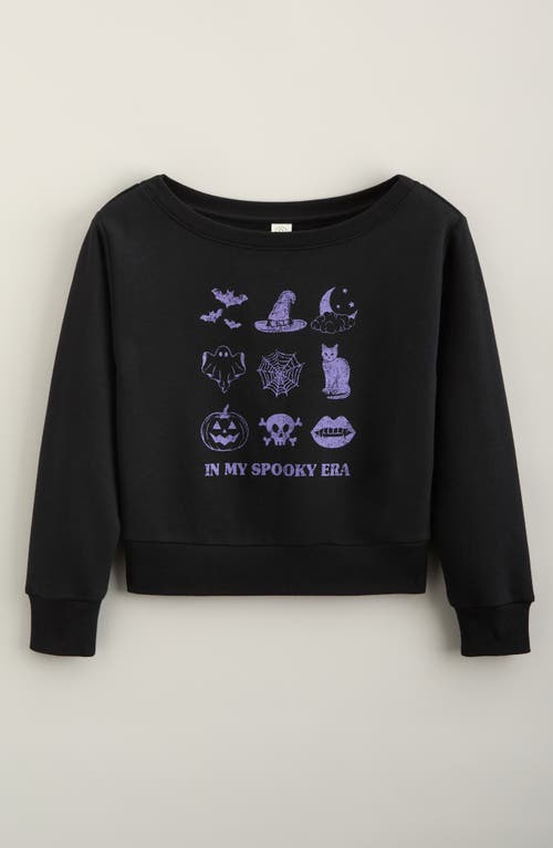 Treasure & Bond Treasure & Bond Kids' Wide Neck Graphic Sweatshirt