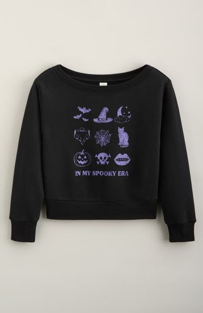 Treasure & Bond Treasure & Bond Kids' Wide Neck Graphic Sweatshirt