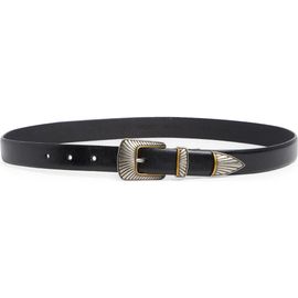 Treasure & Bond Treasure & Bond Lainey Western Buckle Leather Belt