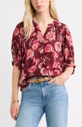Treasure & Bond Treasure & Bond Raglan Sleeve Button-Up Shirt