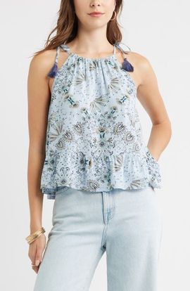 Treasure & Bond Treasure & Bond Ruffle Hem Camisole
