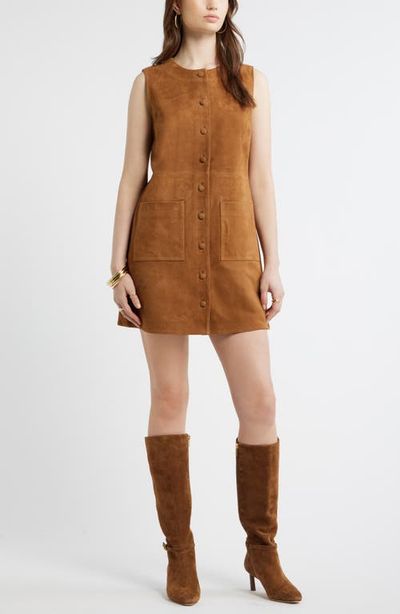 Treasure & Bond Treasure & Bond Suede Sheath Dress