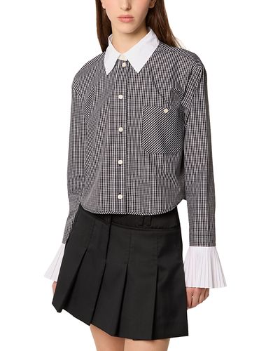 Tresse TRESSE Cotton Shirt with Pleated Cuffs