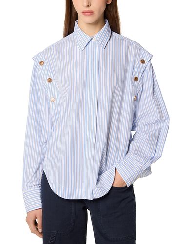 Tresse TRESSE Striped Shirt with Snap Buttons