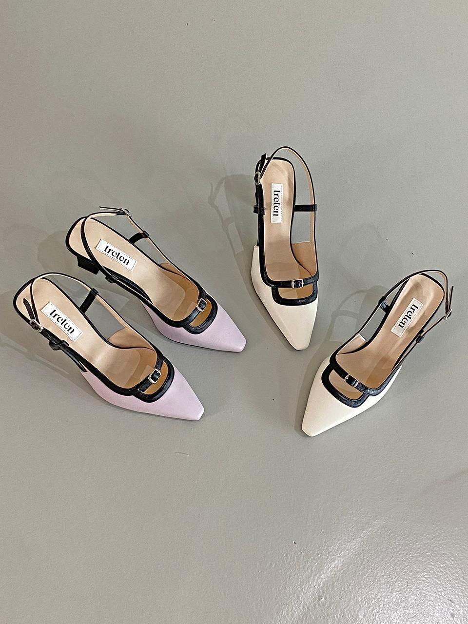 treten Buckle Slingbacks