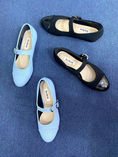treten Cotton Maryjane Flats