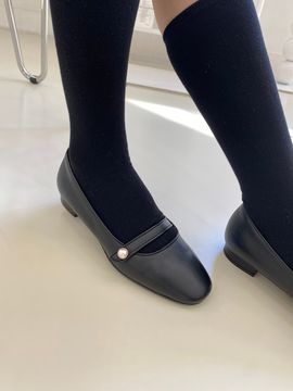 treten Pearl Leather Mary Jane Flats - 4 Colors