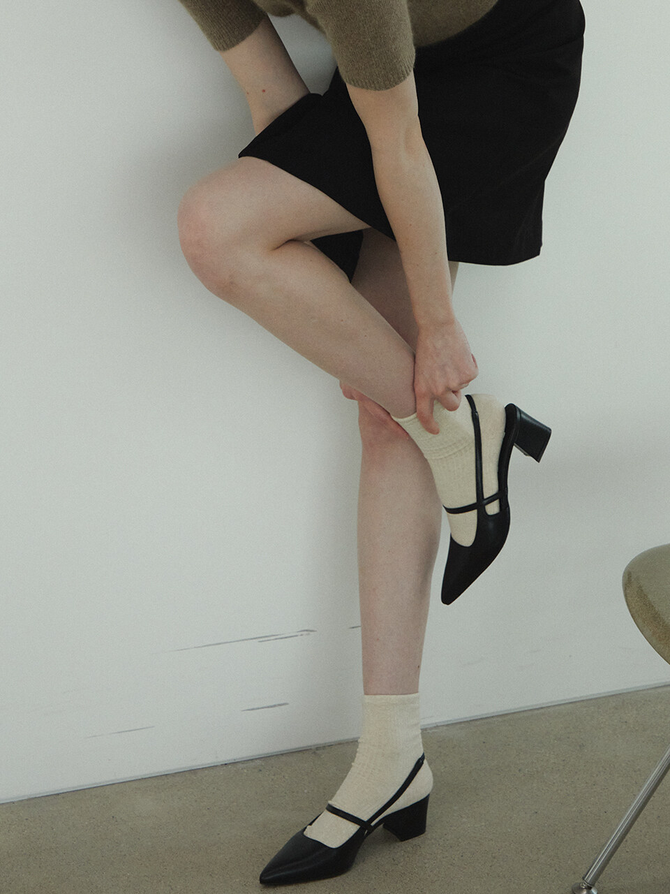 treten Pointed Toe Slingback Pumps