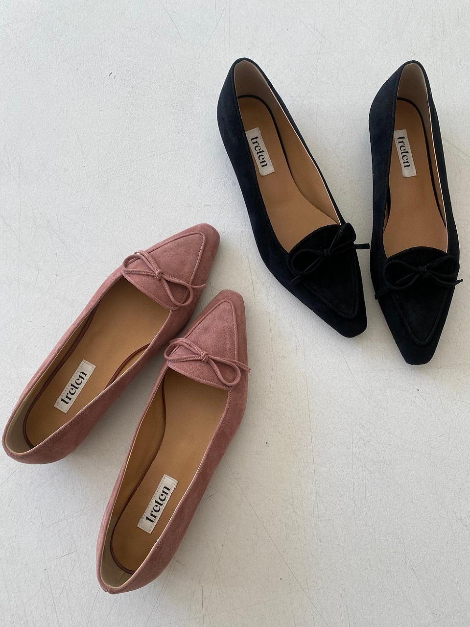 treten Race-up Ribbon Flat Shoes