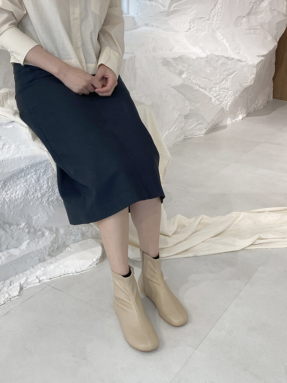 treten Spandex Ankle Boots_2colors