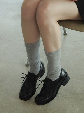 treten Square Toe Lace-up Loafers