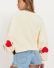 Tricia Fix Tricia Fix Crochet Heart Crew Neck Sweater - 2