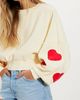 Tricia Fix Tricia Fix Crochet Heart Crew Neck Sweater - 3