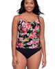 Trimshaper Trimshaper Amy Square Neck Back Tie One-Piece Control Swimsuit - 1