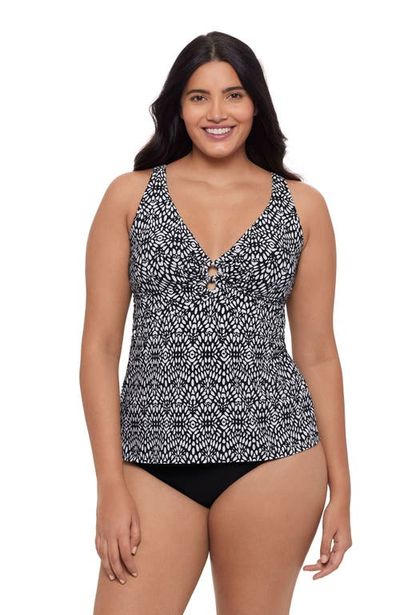 Trimshaper Trimshaper Molly Double Ring Tankini Swimsuit Top