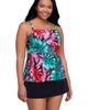 Trimshaper Trimshaper Terri Adjustable Neckline Tankini Swimsuit Top - 1
