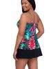 Trimshaper Trimshaper Terri Adjustable Neckline Tankini Swimsuit Top - 2