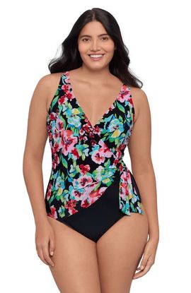 Trimshaper Trimshaper Vera Side-Tie One-Piece Control Swimsuit
