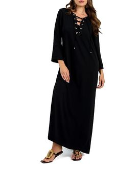 Trina Turk Trina Turk 3/4 Sleeve Catamaran Dress