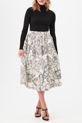 Trina Turk Trina Turk Aurelia A-Line Midi Skirt