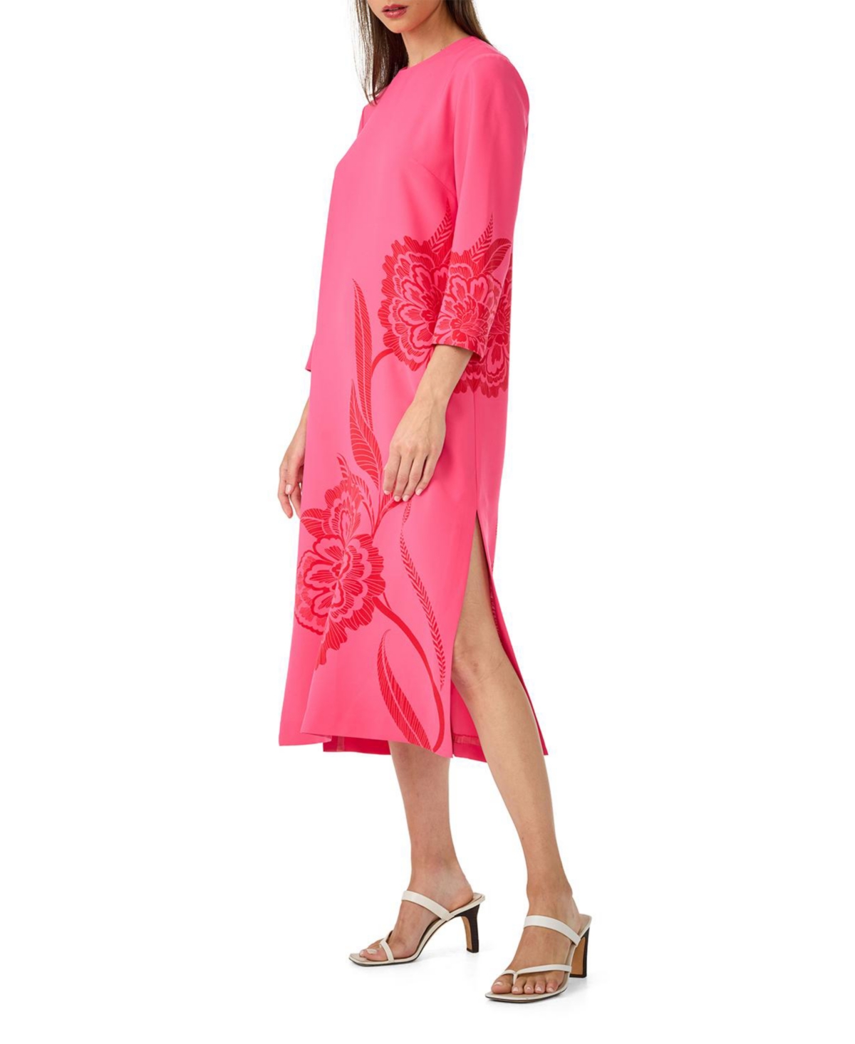 trina turk pink cape dress Trina Turk Baroness Cape Dress