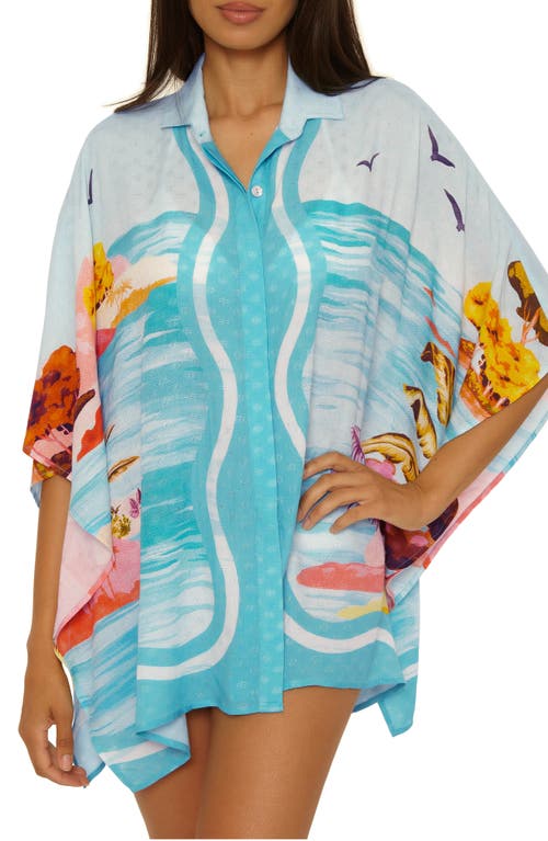 Trina Turk Trina Turk Cyclades Button-Up Cover-Up Shirt