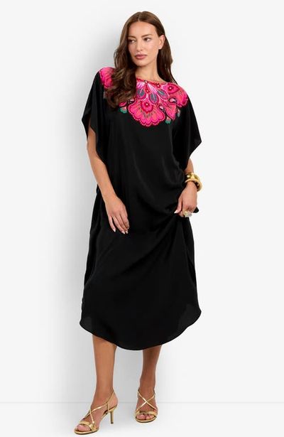 Trina Turk Trina Turk Jalani Sautoir Maxi Caftan Dress 