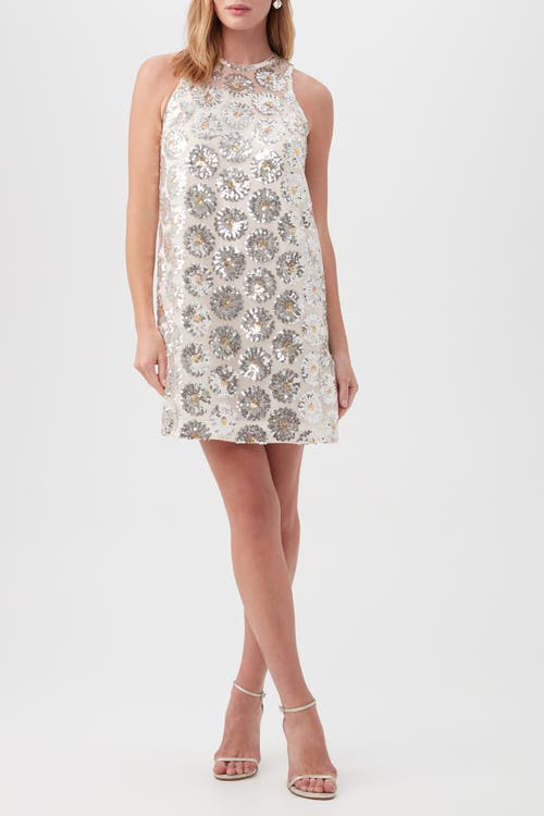 Trina Turk Johana Floral Sequin Shift Dress
