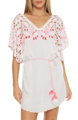 Trina Turk Trina Turk Lahaina Belted Cover-Up Tunic Dress
