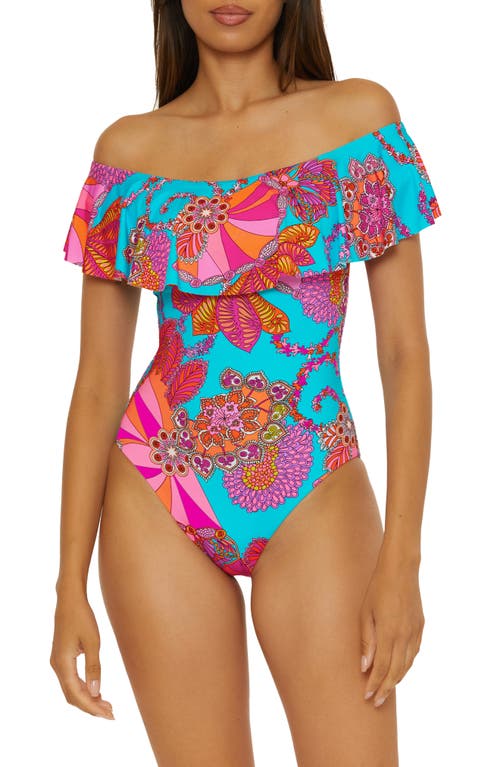Trina Turk Trina Turk Meilani Off the Shoulder One-Piece Swimsuit