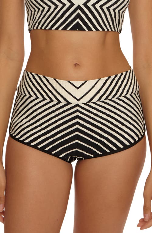 Trina Turk Trina Turk Net Textured Stripe Swim Shorts